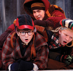 A Christmas Story The Musical Clarke Hallum as Ralphie and kids Chicago 2011