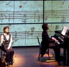 Juliet Hart, Janet Ulrich Brooks and George Lepauw in Chicago premiere of 33 Variations by Moisés Kaufman at TimeLine Theatre 2012 credit Lara Goetsch