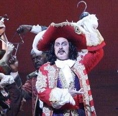 Brent Barrett as Captain Hook in Peter Pan on tour at Cadillac Palace Theatre Broadway in Chicago 2013