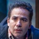 John Ortiz is Jackie in Steppenwolf The __ with the Hat by Stephen Adly Guirgis, photo Michael Brosilow