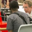 CSO bass Daniel Armstrong spent 5 days with residents of Cook Cty Juvenile Temp Detention Ctr to help prep their concert  - photo by Todd Rosenberg