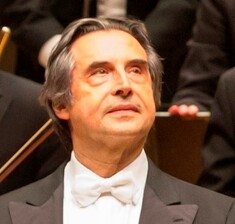 Chicago Symphony Orchestra music director Riccardo Muti at a concert of the Bach B Minor Mass April 2013 photo by Todd Rosenberg