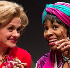 Kara Zediker as Gloria Mitchell and Tamberla Perry as Vera Stark in By the Way, Meet Vera Stark by Lynn Nottage at Goodman Theatre credit Liz Lauren