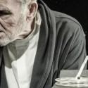 Krapp (Rick Cluchey) scorns the man he was in Krapp's Last Tape by Samuel Beckett  produced by Shattered Globe Theatre credit Kevin Viol