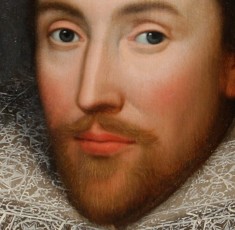 Shakespeare c 1610, the recently discovered Cobbe portrait, believed to have been created  while he was alive (Getty Images - Wiki)