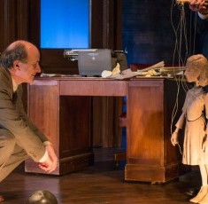 Anne Frank as a marionette is the center of attention in 'Compulsion' at Next Theatre. (Michael Brosilow)