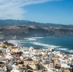 The coast of Las Palmas in the Canary Islands, Stop 1 on the Chicago Symphony Orchestra Jan. 2014 tour (© Todd Rosenberg)