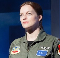 Gwendolyn Whiteside portrays the Pilot in the American Blues Theater production of George Brant's 'Grounded.' (Johnny Knight)