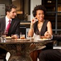 Dinner with friends takes a bitter turn in Ayad Akhtar's 'Disgraced,' directed by Kimberly Senior at Broadway's Lyceum Theatre. (Joan Marcus)