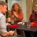 Boyfriend Richard (Lance Baker, foreground) learns a family tradition from the Blakes, from left, Erik (Keith Kupferer), Deirdre (Hanna Dworkin), Aime