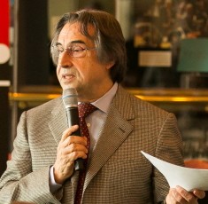 Riccardo Muti talks about the 2015-16 Chicago Symphony Orchestra season at Symphony Center. (Todd Rosenberg)