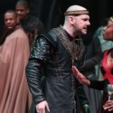 The unnerving reality of their bloody coup begins to catch up with Macbeth (Chris Genebach) and Lady Macbeth (Lanise Antoine Shelley). (Liz Lauren)