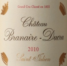 Château Branaire-Ducru 2010, a grand wine made for cellaring, should reward patience.