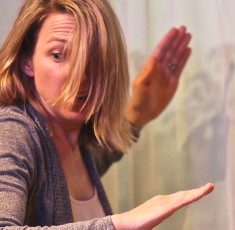 Kendra Thulin in the world premiere of 'The Cheats' at Steep Theatre. (Gregg Gilman)